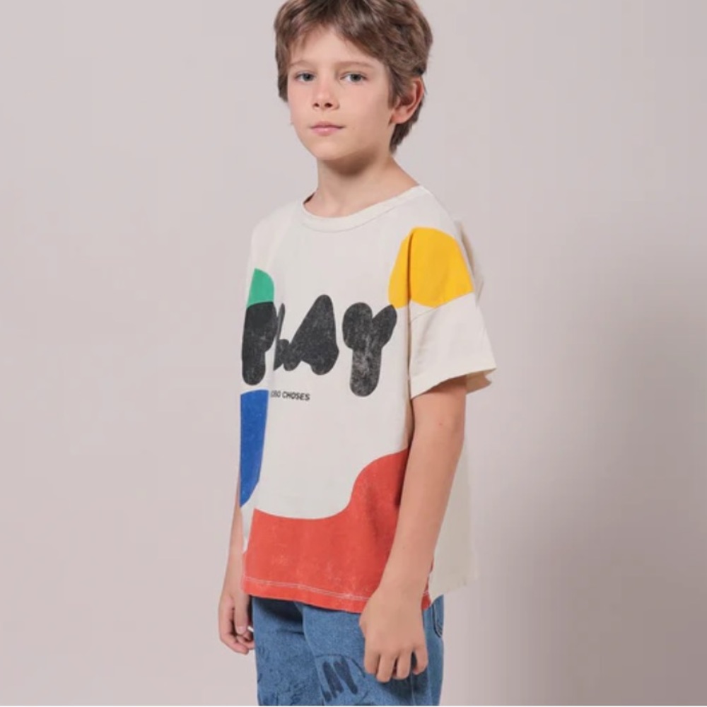 BOBO CHOSES Play shirt size 4-5 Shapes Authentic Classic Kids